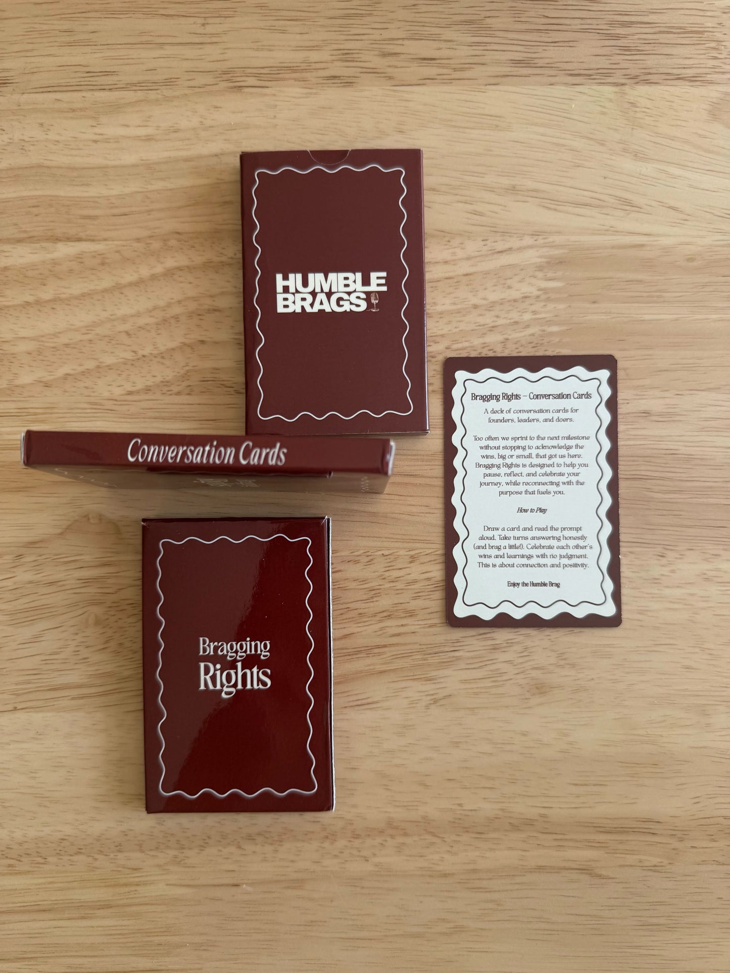 Humble Brags Conversation Cards